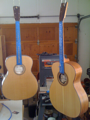 Eberhardt Guitar Construction Pic