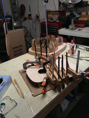 Eberhardt Guitar Construction Pic