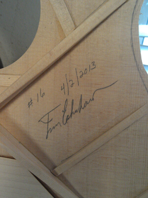 Eberhardt Guitar Construction Pic